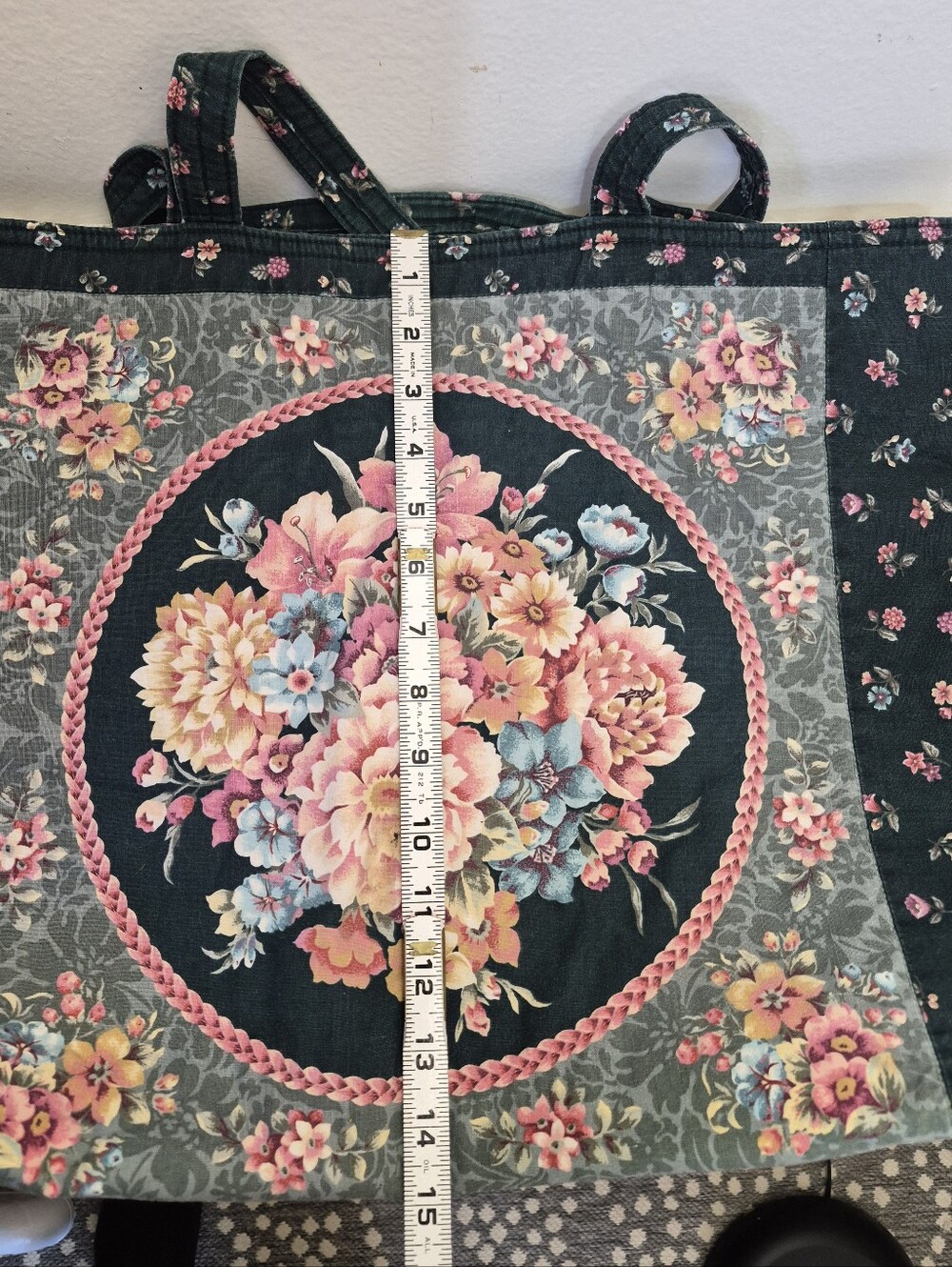 Floral Fabric Tote - Picture 6 of 9